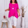 Tunica maxi in cloj+cadou colier-fucsia cod 065-2