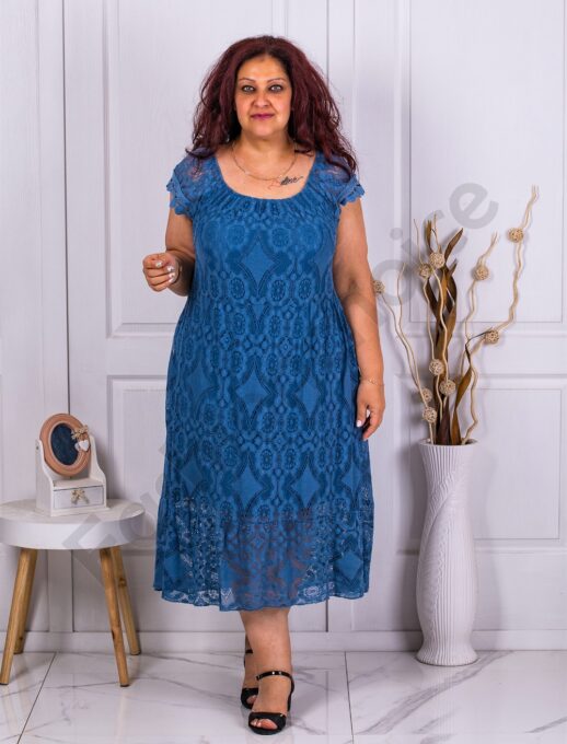 Rochie eleganta din dantela masuri mari-parlament cod 4303-6