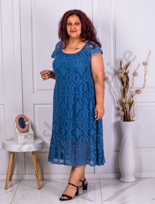 Rochie eleganta din dantela masuri mari-parlament cod 4303-6