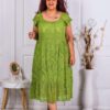 Rochie eleganta din dantela masuri mari-lime cod 4303-1