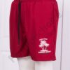 Pantaloni scurti plaja pentru barbati cu inscris Summer Beach-bordo cod 22454-2