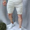 Blugi scurti pentru barbati-bej cod 78467-2