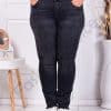 Blugi maxi casual cu buzunare-negru cod 2335-7