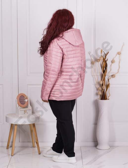 Geaca maxi eleganta cu guler-pudra cod 2216-1