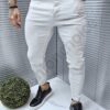 Blugi pentru barbati Skinny Fit-gri deschis cod 17135