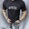 Tricou barbati cu inscris Ruthless cod 8014