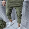 Pantalon pentru barbati din catifea reiata-kaki cod 5100V-2