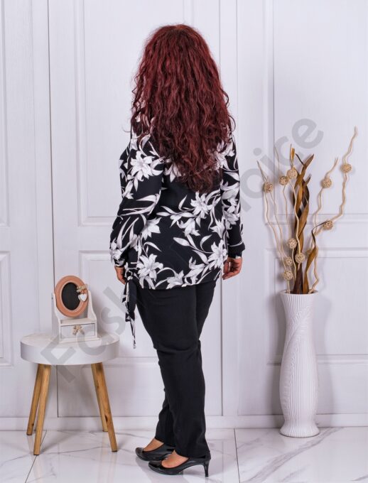 Camasa eleganta maxi cu imprimeu floral cod 22054-1