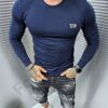 Bluza pentru barbati cu inscris Raw-albastru inchis cod 232009-2