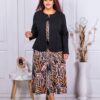 Set elegant din rochie in clos si sacou in culoare neagra cod 23041-4
