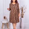 Rochie maxi eleganta cu print animal cod 1728