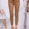 Pantalon de piele cu vata-camel cod 99934-2