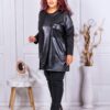 Tunica asimetrica in combinatie cu material lucios cod 1394