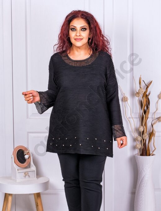 Tunica maxi cu decoratie din perle cod 1060