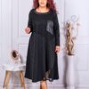 Rochie maxi in combinatie cu plasa cod 1370