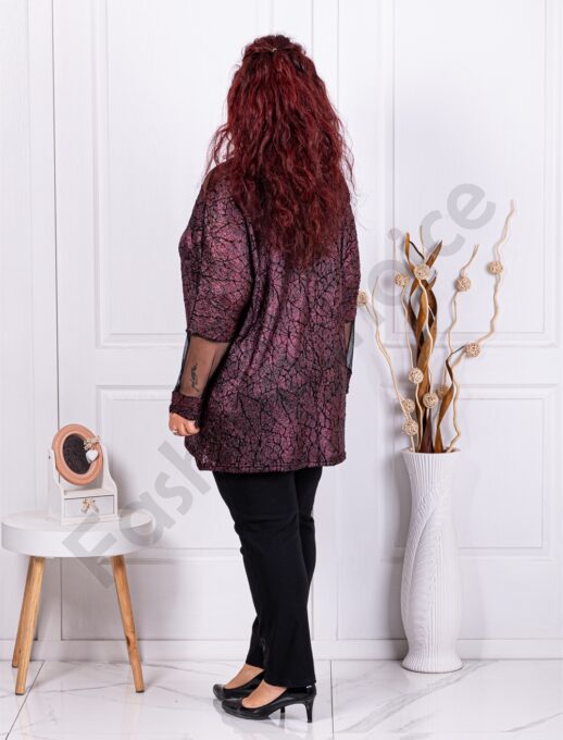 Tunica maxi cocheta cu efect perla cod 1393-3