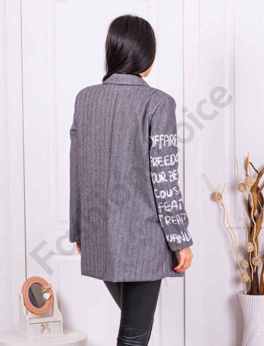 Blazer elegant de dama cu inscriptii cod 978