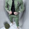 Compleu sport pentru barbati cu geaca baseball “BOSTON”-verde cod 2319-1