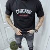 Tricou Oversize pentru barbati cu inscris Chicago in fata si spate cod 3080