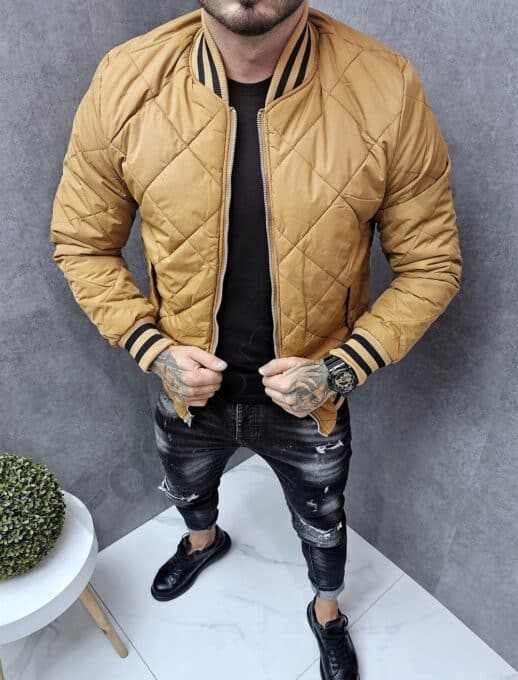Geaca pentru barbati cu doua fete-camel cod 105-1