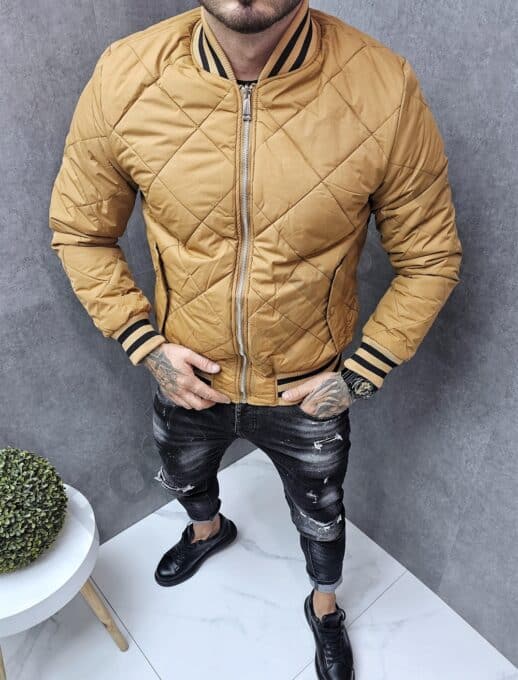 Geaca pentru barbati cu doua fete-camel cod 105-1