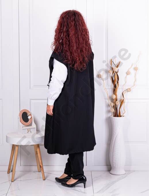 Vesta lunga pentru maxi dame cu design modern cod 3025
