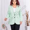 Sacou maxi elegant cu rever si doi nasturi-menta cod 2609-1
