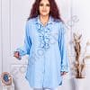 Camasa maxi eleganta cu jabou-albastru deschis cod 3205-1