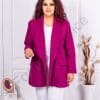 Blazer maxi sport-elegant fara inchidere-marsala cod 2607-6