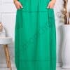 Fusta maxi sport-elegant cu buzunare-verde cod 3130-1