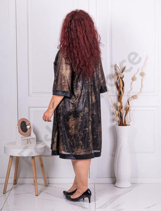 Rochie oficiala maxi cu print animal cod 1167