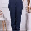 Pantalon maxi clasic cu talie inalta-albastru cod 24029-2