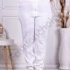 Pantalon maxi clasic cu talie inalta-alb cod 24029-3