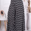 Fusta-pantalon maxi elegant cu linii in forma V cod 53591-3