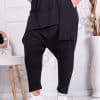 Pantalon maxi sport-elegant cu tur lasat cod 2847