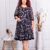 Rochie oficiala maxi cu motive multicolor cod 1167-1