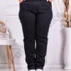 Blugi maxi casual in culoare neagra cod 8716