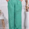 Pantalon maxi pentru vara din 100% bumbac-menta cod 24239-4