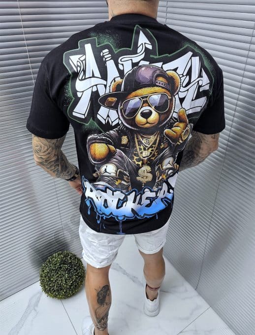 Tricou barbati Oversize cu imprimeu in spate