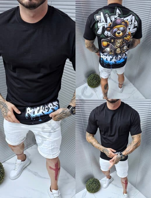 Tricou barbati Oversize cu imprimeu in spate
