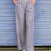 Pantaloni casual largi cu picioare drepte-gri cod 18105-1