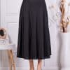 Fusta din satin cu elastic in talie-albastru cod 3378