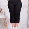 Blugi maxi pentru vara cu lungime 7/8-negru cod 418