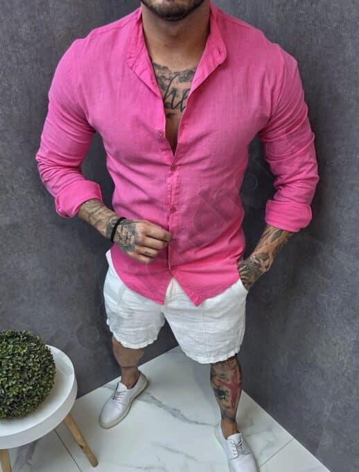 Camasa Italiana pentru barbati din In-fucsia cod 15333-8