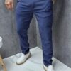 Pantalon sport-elegant din in-albastru inchis cod 1337-2