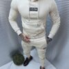 Compleu sport cu hanorac hoodie si broderie-capucino cod 1013-1