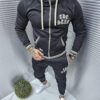 Compleu gros pentru barbati cu broderie The Star-negru cod 3359