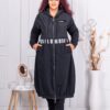 Jacheta maxi lunga in combinatie cu fas cod 10449