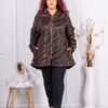 Jacheta maxi din nubuc eco-moca cod 3073-1