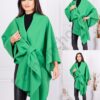 Pelerina de dama cu inchidere moderna-verde cod 22357-1